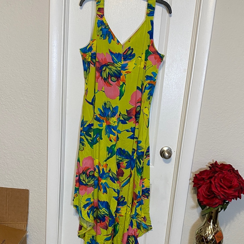 Floral V-Neck Romper - Multicolor